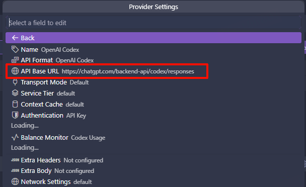 修改 API Base URL 为 OAPI 地址